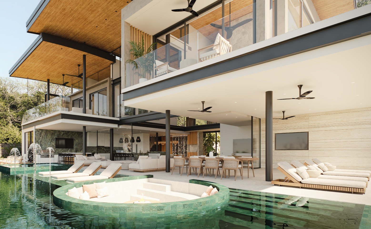 Tres Velas — residential architecture, Guayacán, Reserva Conchal, Guanacaste